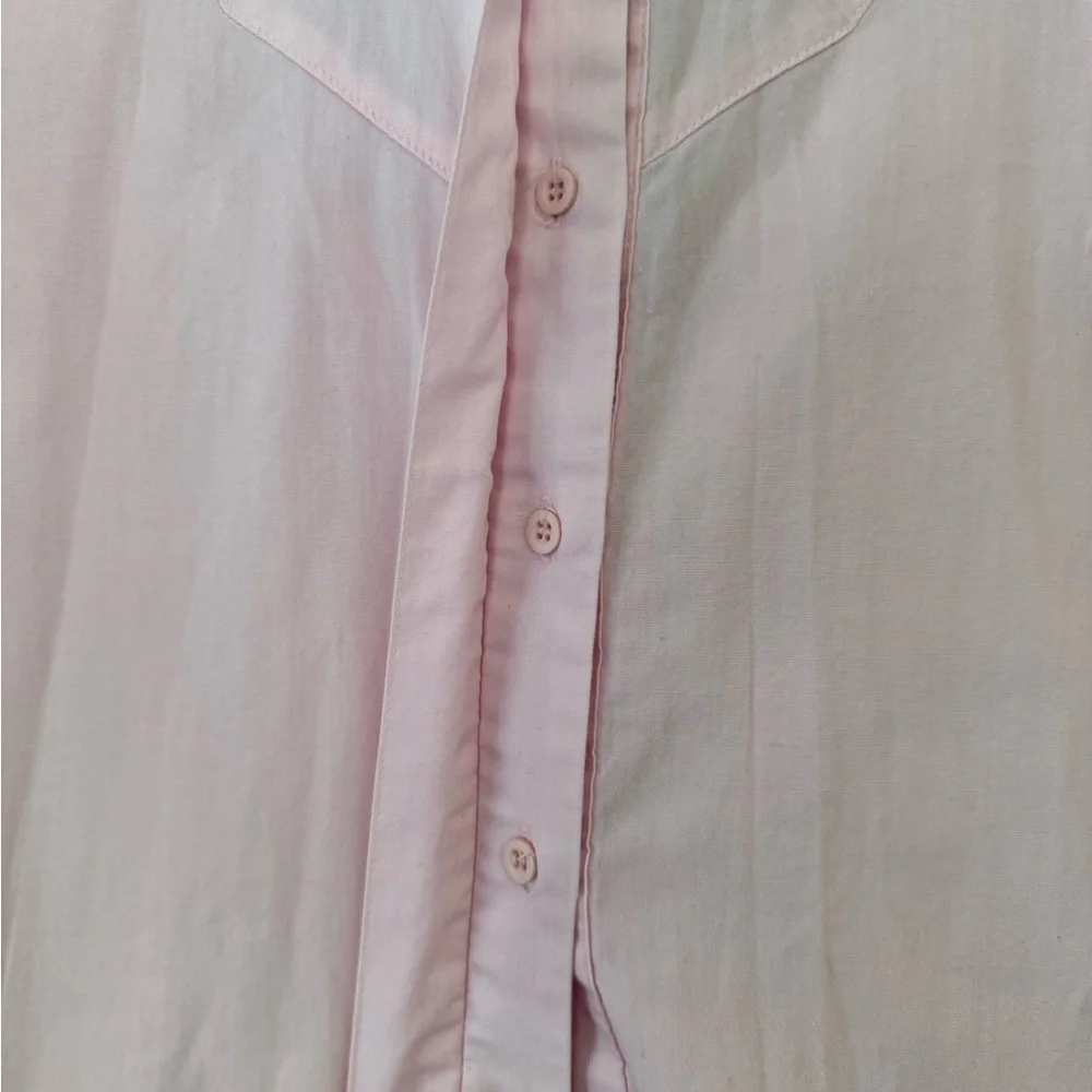Rare Vintage Wranglers Women’s Southwest Aztec Shirt Pink Bull Design Size Med - Picture 8 of 13